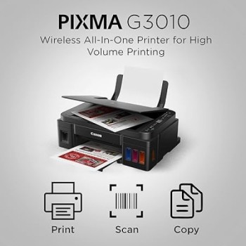 Canon Pixma G3010 Refillable Ink Tank Wireless All-In-One Printer